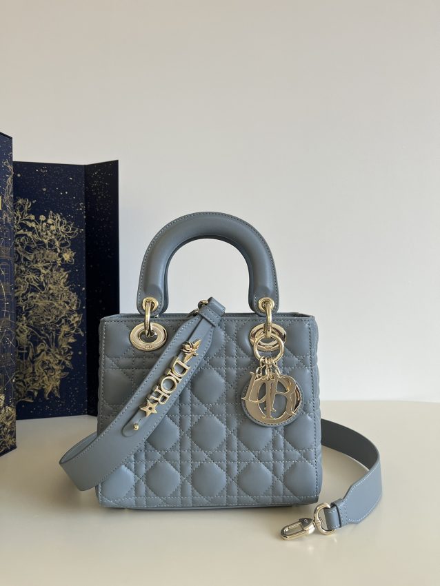 Replica Dior Lady Dior  Blue ABC - Best Fake Designer Bags
