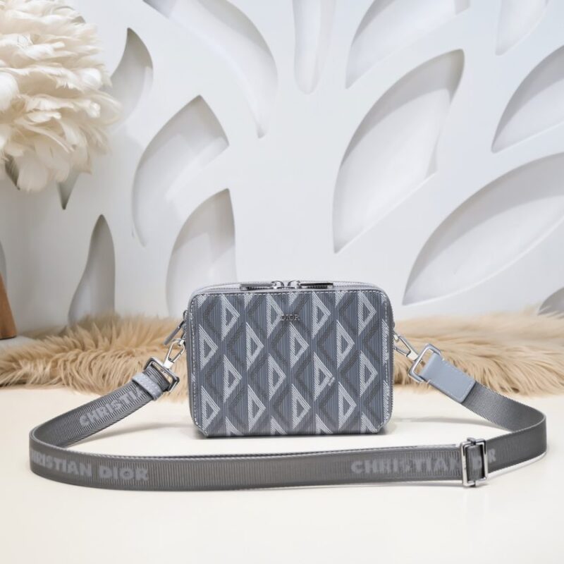 Replica Dior Zipped Pouch  Diamond Blue - Best Fake Designer Bags