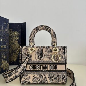 Replica Lady Dior  D-Lite Beige Paris - Best Fake Designer Bags