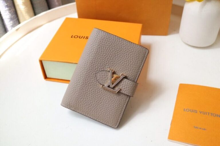 Replica Louis Vuitton Vertical Compact Wallet Beige - Best Fake Designer Bags