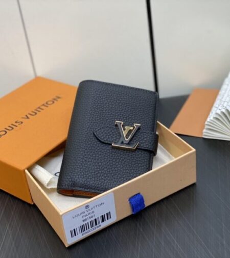 Replica Louis Vuitton Vertical Compact Wallet Black - Best Fake Designer Bags