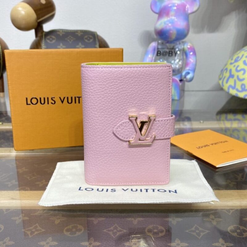 Replica Louis Vuitton Vertical Compact Wallet Pink - Best Fake Designer Bags