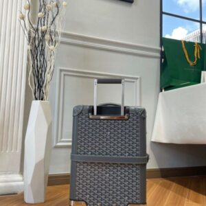 Replica Goyard  Bourget Travel Suitcase Grey - Best Fake Designer Bags