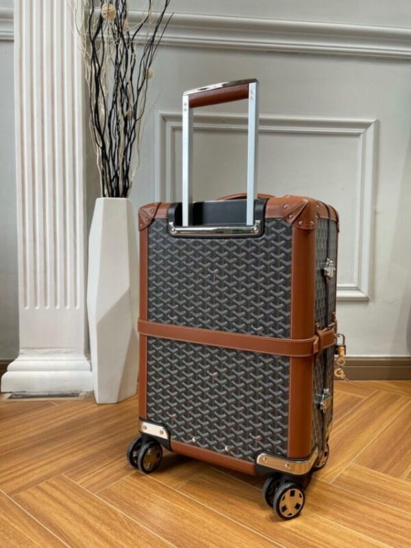Replica Goyard  Bourget Travel Suitcase Brown - Best Fake Designer Bags