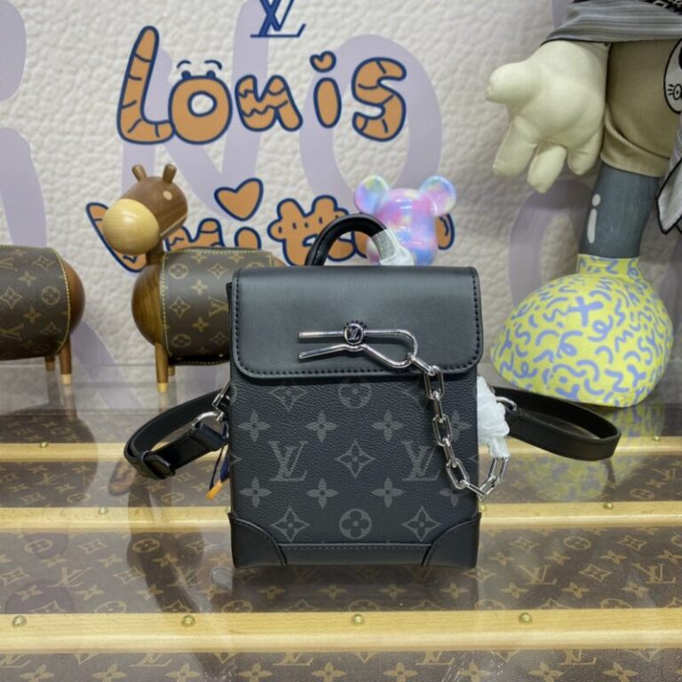 Replica Louis Vuitton Nano Steamer Black Canvas - Best Fake Designer Bags