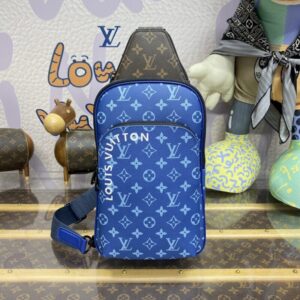 Replica Louis Vuitton Avenue Slingbag Blue - Best Fake Designer Bags