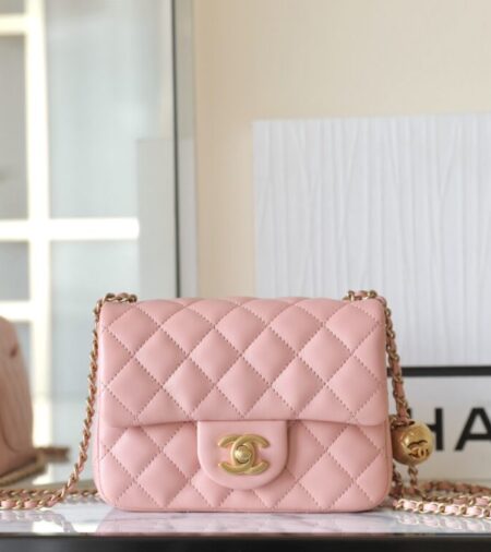 Replica CHANEL CF 17cm Golden Ball Pink - Best Fake Designer Bags