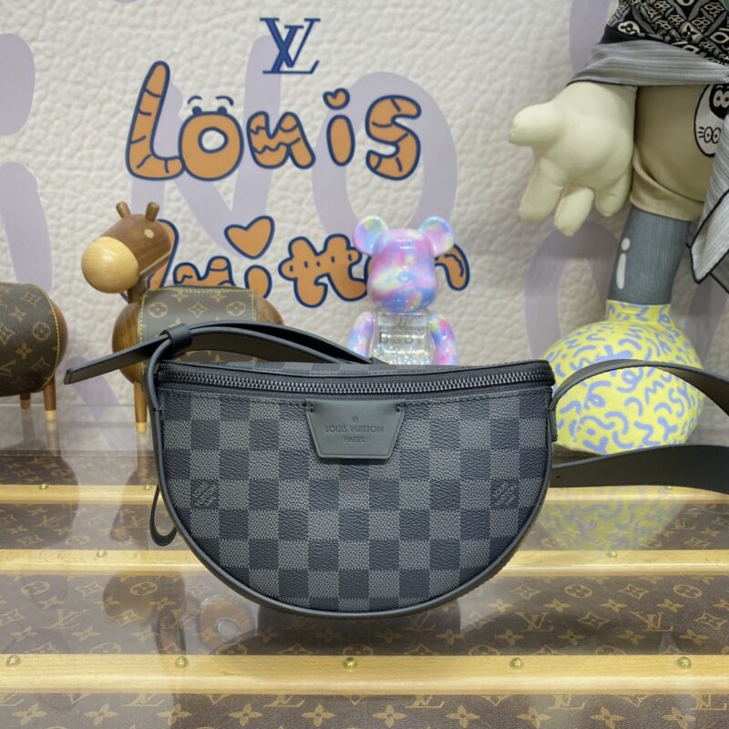 Replica Louis Vuitton Moon Crossbody Black Grid - Best Fake Designer Bags