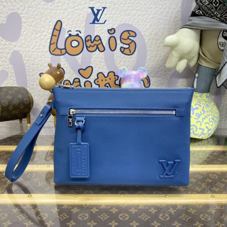 Replica Louis Vuitton Takeoff Pouch Blue - Best Fake Designer Bags