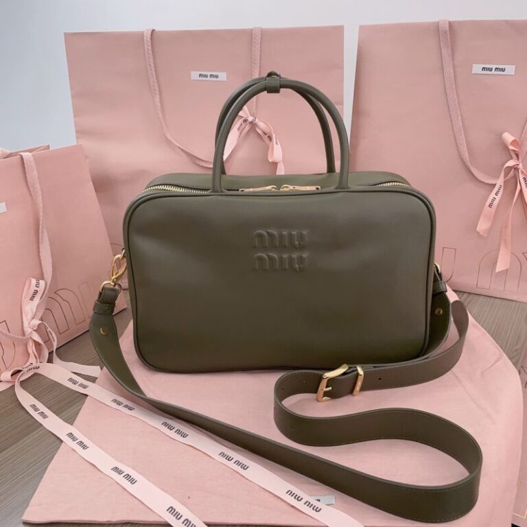 Replica Miu Miu Arcadie Small Full Grey - Best Fake Designer Bags