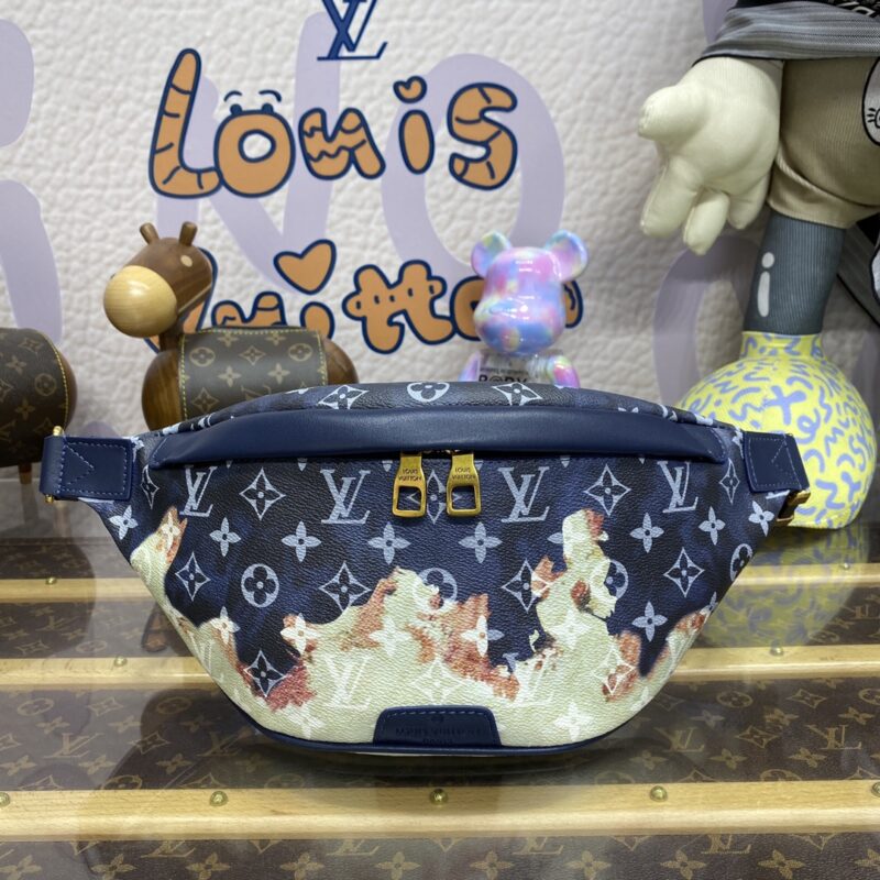Replica Louis Vuitton Bumbag Discovery Blue Fire - Best Fake Designer Bags