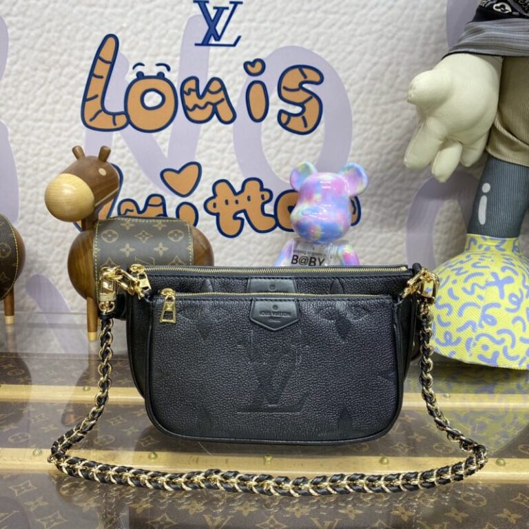 Replica Louis Vuitton Multi Pochette Accessoires Black - Best Fake Designer Bags