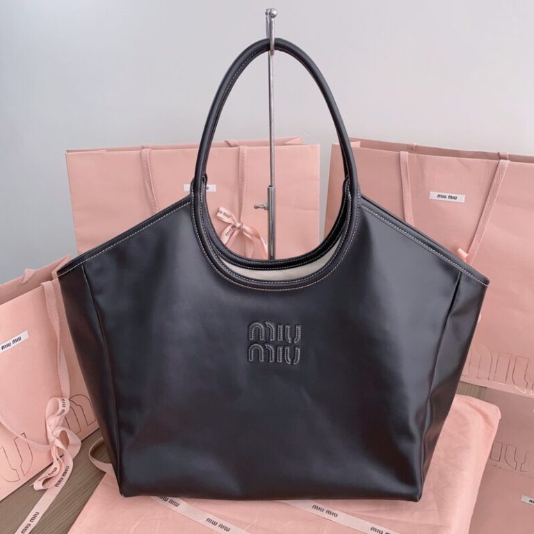 Replica Miu Miu Ivy  Tote Black - Best Fake Designer Bags