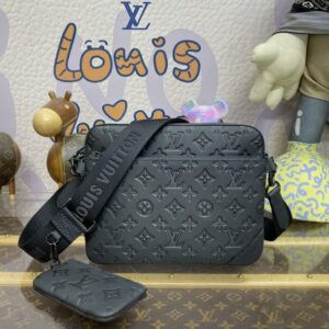 Replica Louis Vuitton Trio Messenger Full Black - Best Fake Designer Bags