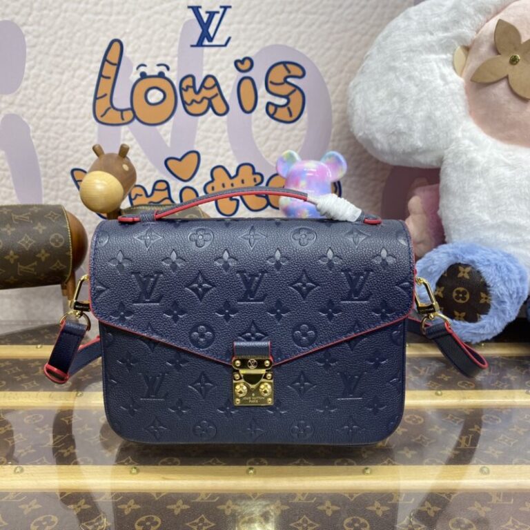 Replica Louis Vuitton Pochette Metis Dark Blue - Best Fake Designer Bags