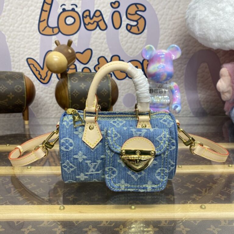 Replica Louis Vuitton Speedy Nano  Denim New - Best Fake Designer Bags