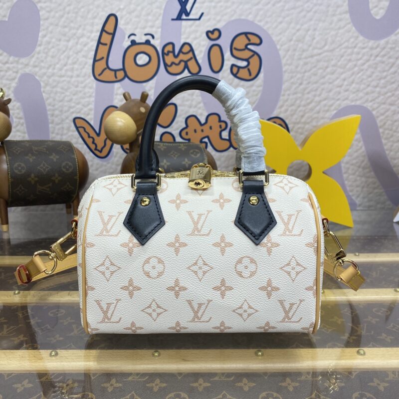 Replica Louis Vuitton Speedy Bandouliere Beige - Best Fake Designer Bags