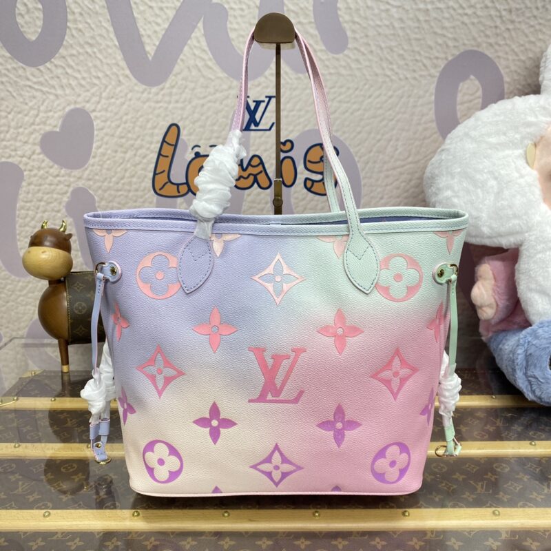 Replica Louis Vuitton Neverfull MM Purple - Best Fake Designer Bags