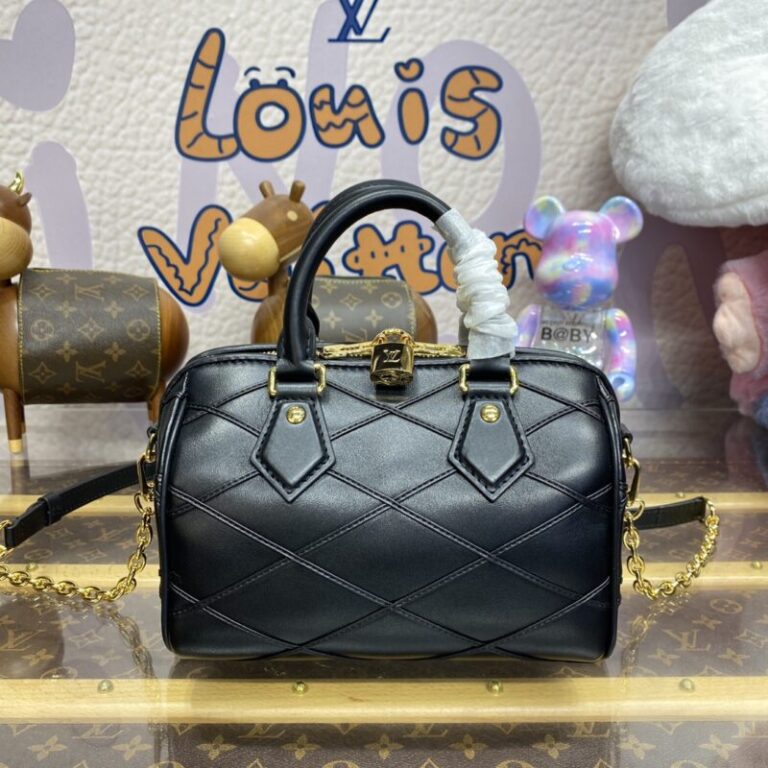 Replica Louis Vuitton Speedy Bandouliere 20 Black - Best Fake Designer Bags