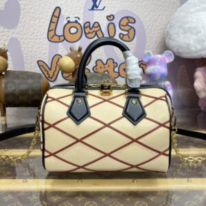 Replica Louis Vuitton Speedy Bandouliere 20 Beige - Best Fake Designer Bags