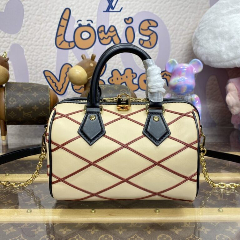Replica Louis Vuitton Speedy Bandouliere 20 Beige - Best Fake Designer Bags
