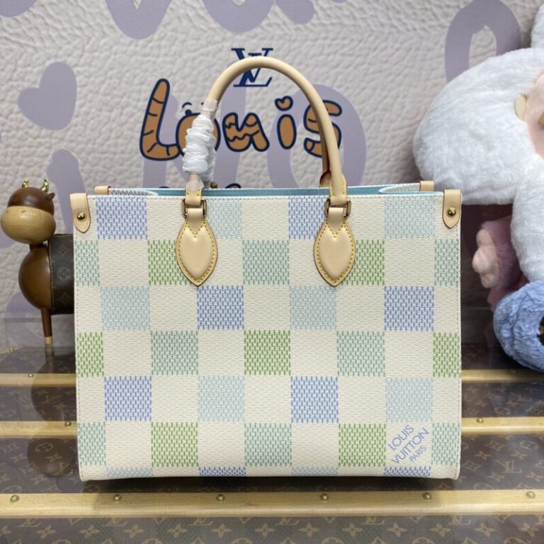 Replica LV OnTheGo Green Grid - Best Fake Designer Bags
