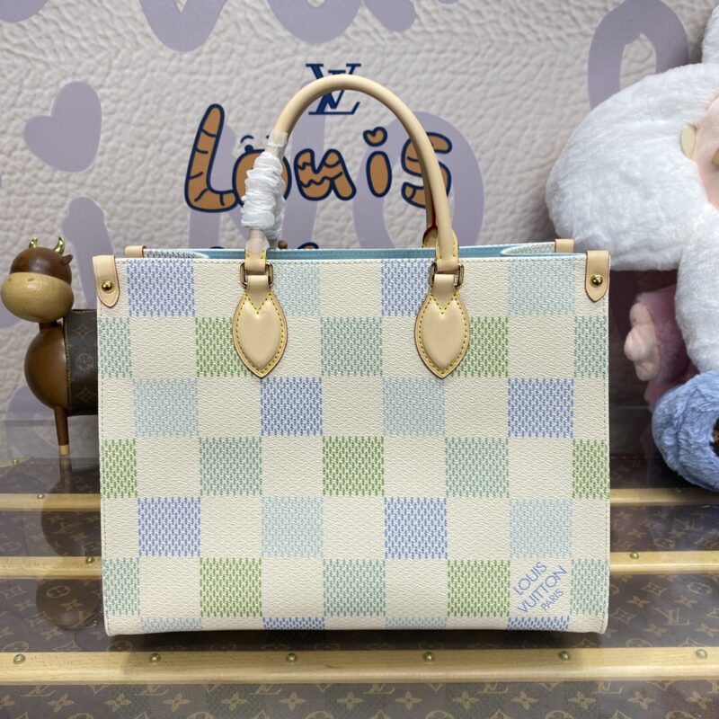 Replica LV OnTheGo Green Grid - Best Fake Designer Bags
