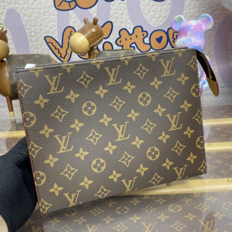 Replica Louis Vuitton Pochette Voyage Canvas Brown - Best Fake Designer Bags