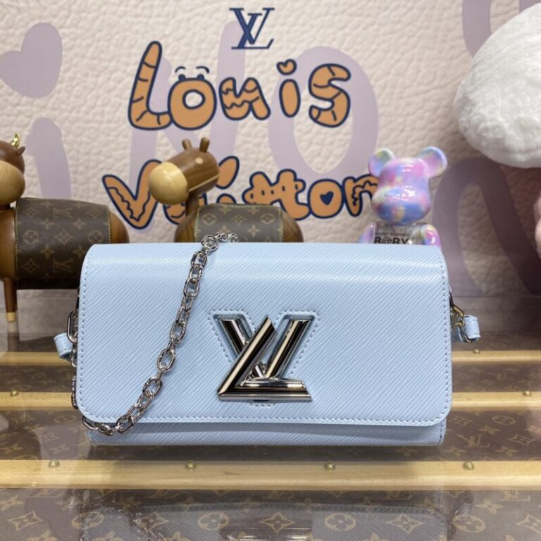 Replica Louis Vuitton Twist West Pochette Blue - Best Fake Designer Bags