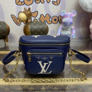 Replica Louis Vuitton Bumbag Mini Blue - Best Fake Designer Bags