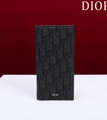 Replica Dior Long Jacquard Wallet Black - Best Fake Designer Bags