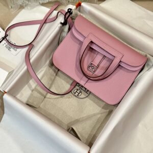 Replica Hermes Halzan  Pink - Best Fake Designer Bags