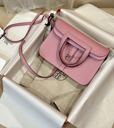 Replica Hermes Halzan  Pink - Best Fake Designer Bags