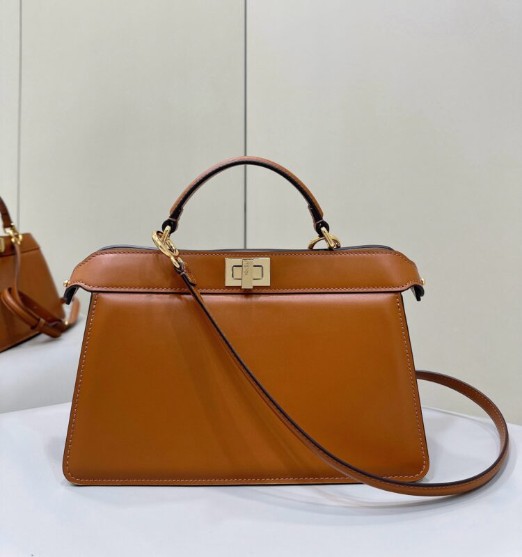Replica Fendi Peekaboo Large Brown - Best Fake Designer Bags