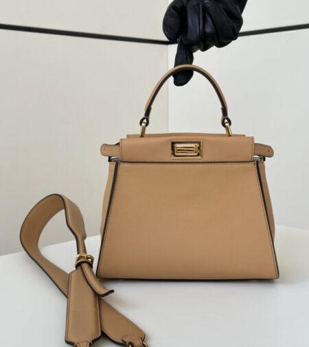 Replica Fendi Peekaboo  Large Light Brown - Best Fake Designer Bags