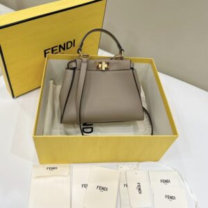 Replica Fendi Peekaboo  Beige - Best Fake Designer Bags