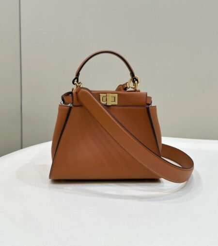Replica Fendi Peekaboo Medium  Brown - Best Fake Designer Bags