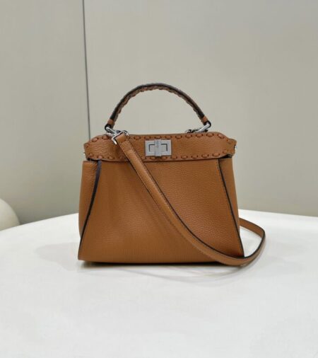 Replica Fendi Peekaboo Small  Brown - Best Fake Designer Bags