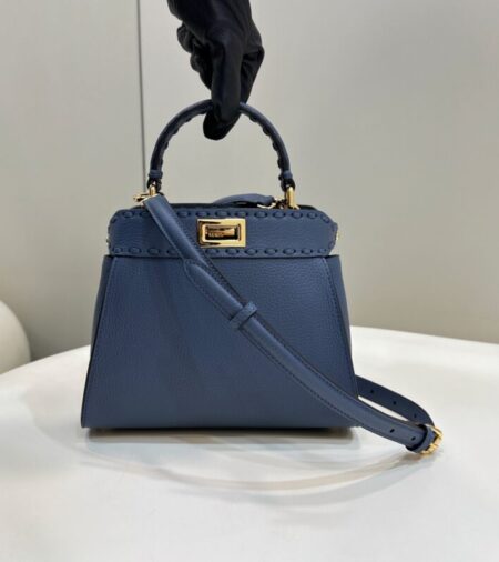 Replica Fendi Peekaboo Small  Blue - Best Fake Designer Bags