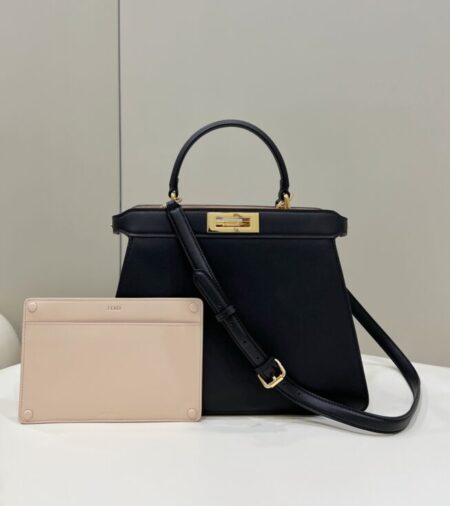 Replica Fendi Peekaboo  Medium Black - Best Fake Designer Bags