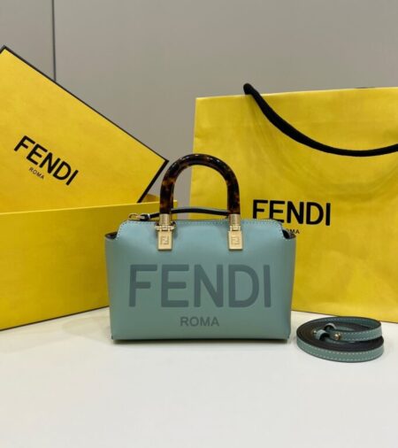 Replica Fendi By The Way Boston  Green - Best Fake Designer Bags