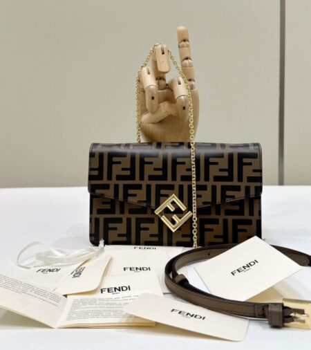 Replica Fendi Baguette Wallet on Chain - Best Fake Designer Bags