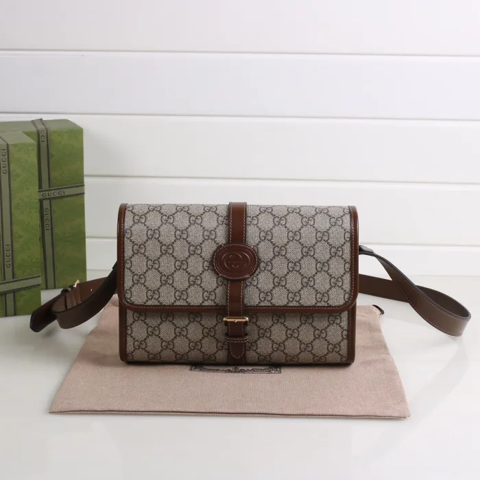 Replica GUCCI GG RETRO MESSENGER BAG - Best Fake Designer Bags