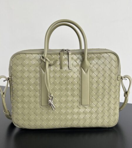 Replica Bottega Veneta Gateway Briefcase Beige - Best Fake Designer Bags