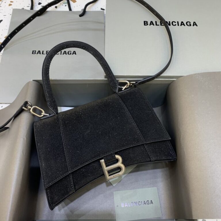 Replica Balenciaga Hourglass  Shine Black - Best Fake Designer Bags