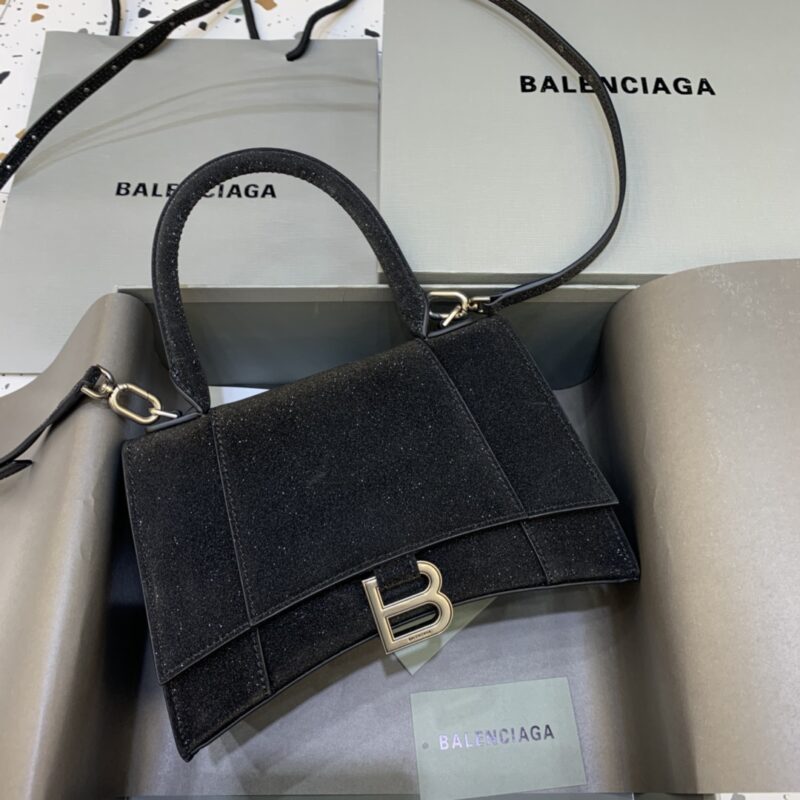 Replica Balenciaga Hourglass  Shine Black - Best Fake Designer Bags