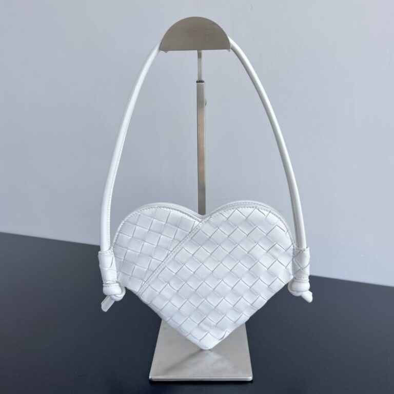 Replica Bottega Veneta Solstice White Heart - Best Fake Designer Bags