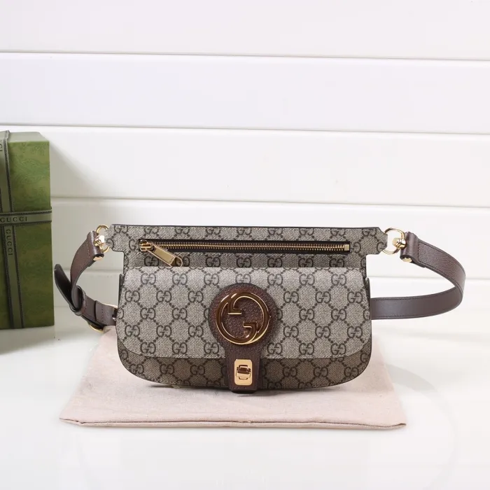 Replica GUCCI GG SUPREME BLONDIE WAIST BAG - Best Fake Designer Bags