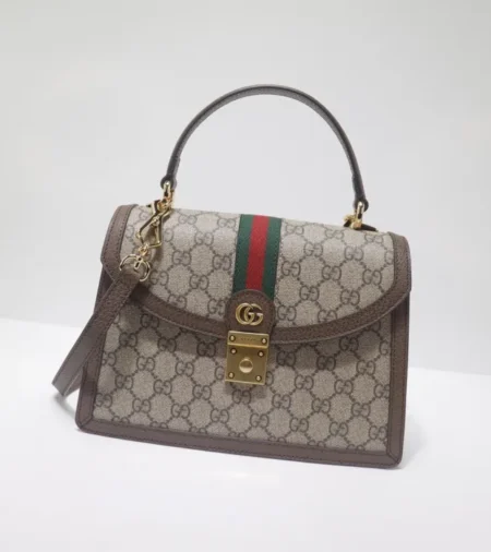 Replica GUCCI OPHIDIA SMALL TOP HANDLE BAG WITH WEB - Best Fake Designer Bags