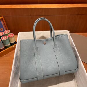 Replica Hermes Garden Party 30cm Azure Ciel - Best Fake Designer Bags